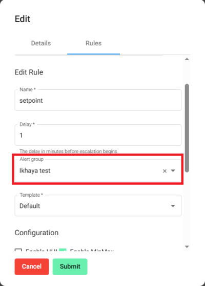Alert Group Example